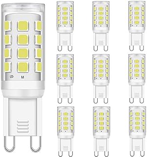 Brantoo G9 LED Bulbs 2W 2.5W Equivalent to 15W 20W 25W 28W 33W Halogen Bulbs, Cool White 6000K, CRI>85, G9 Socket Energy Saving Led Lamp, Non-Dimmable, No Flicker, AC 220-240V, 10 Pack