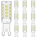 LED G9 Bombillas 2W Equivalente a 15W 20W 25W 28W Halógena Bombillas, Blanco frío 6000K, 300LM, CRI> 85, G9 Enchufe LED Lámpara, sin parpadeo, no regulable, CA 220-240V, paquete de 10