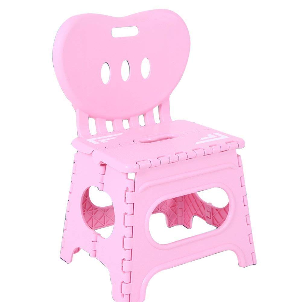 Octopus prime Portable Baby Stool Folding Step Stool, Folding Chairs with Backrest for Kids-Multicolor-image-7