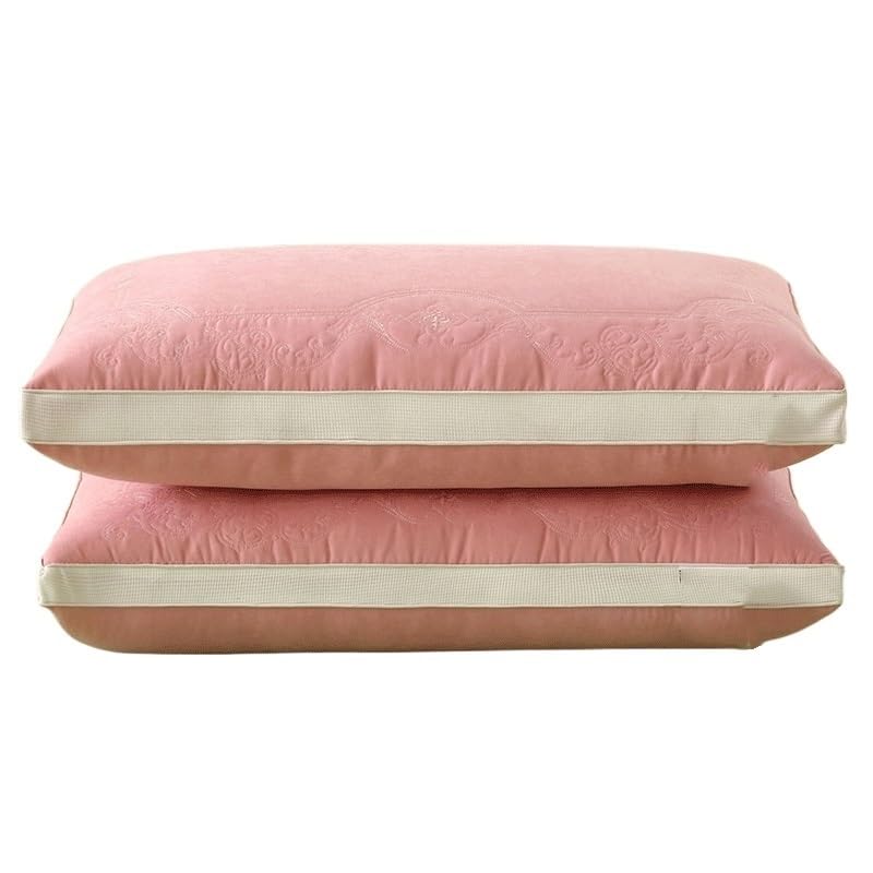 Hotel Specific Pillow with Soft Neck Protection Household Pillow Core Bedroom Living Room Hotel Pink