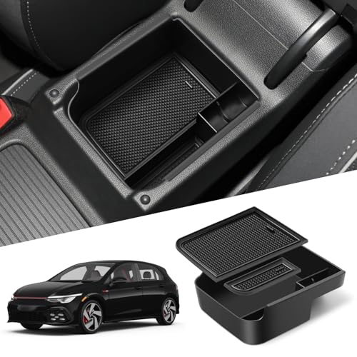 Organizzatore Bracciolo Per VW Golf MK8 - Vano Portaoggetti Con Divisori - Foto 6