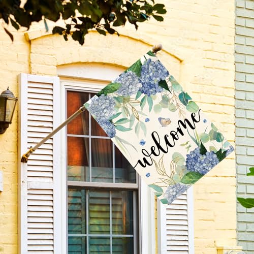 Drapeau de maison à fleurs grand format avec impression double face durable