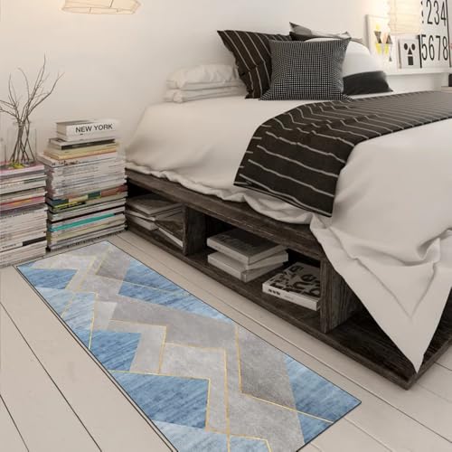 Alfombra de pasillo para evitar resbalones con base lavable y protectora gris 3