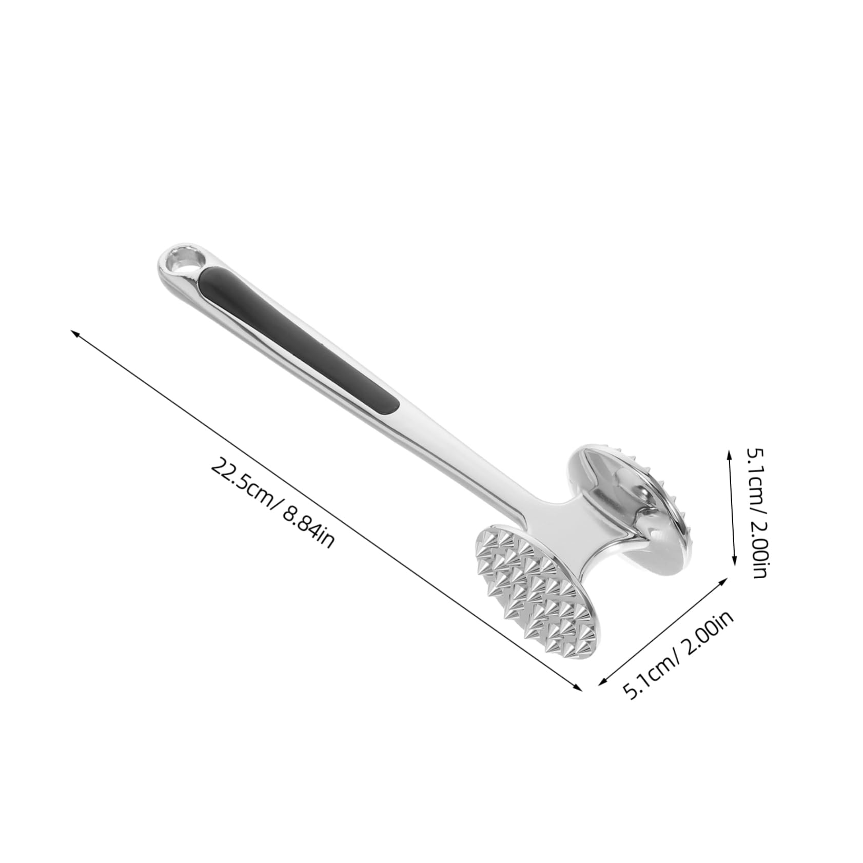 Unomor Meat Tenderizer Metal Mallet Steak Hammer Loose Meat Tool Hand Meat Hammer Meat Mallet Cooking Mallet Kitchen Mallet Kitchen Utensils Kitchen Gadgets Steak Loose Hammer Zinc Alloy