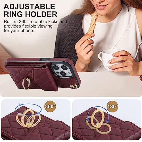 QLTYPRI Crossbody Wallet Case for iPhone 13 Pro Max - Image 4