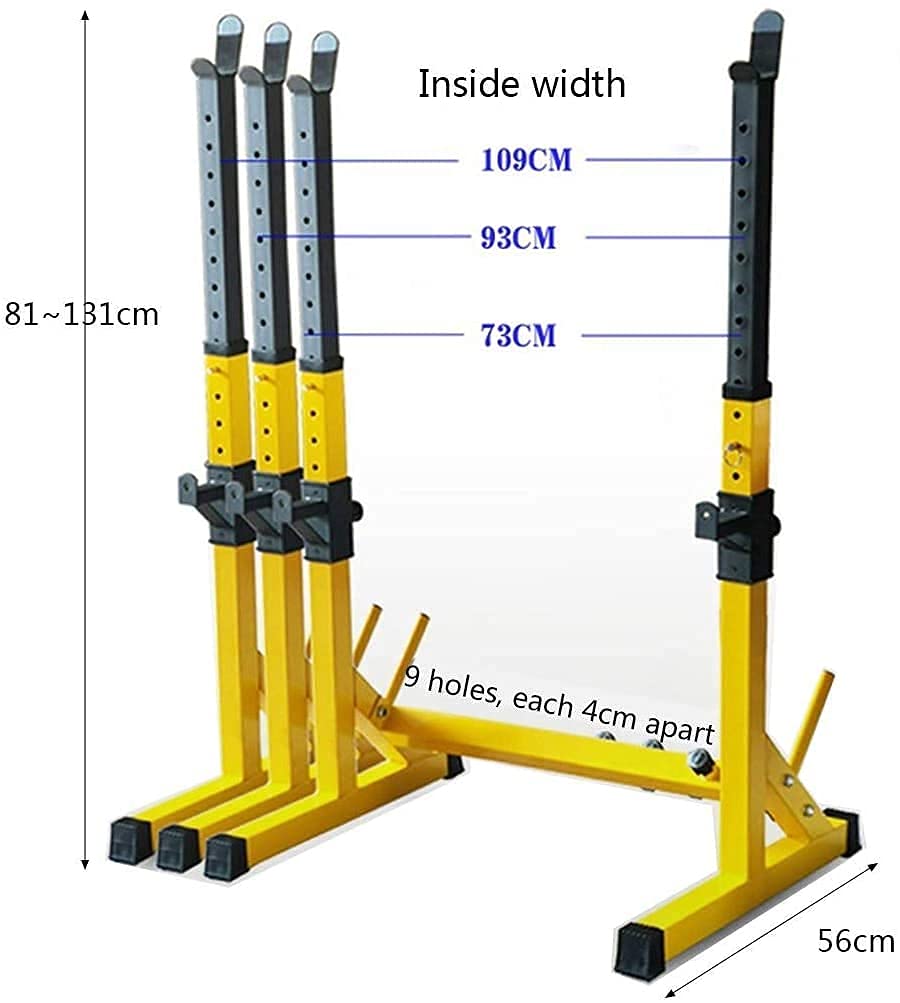 Rack per Squat Multifunzionale, scaffale per Allenamento di Forza per Palestra Interna, Rack per bilancieri da Uomo, Solo Vendita di scaffali per Squat Rack
