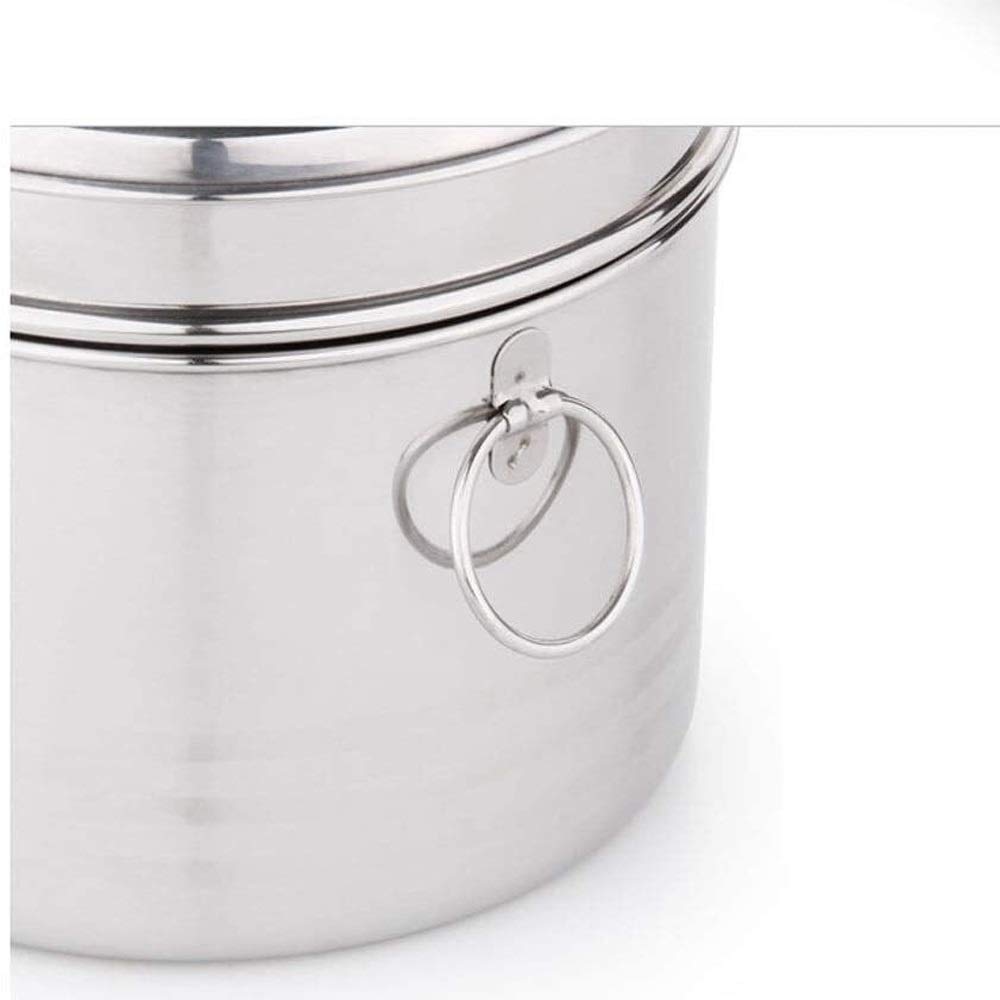 Pudełko ryżowe, Lunchbox ze stali nierdzewnej; Lunchbox; Miska do ryżu dla nastolatków; Kubek fast foodów; Dwuwarstwowy, z pokrywką;,Lunch Boxów