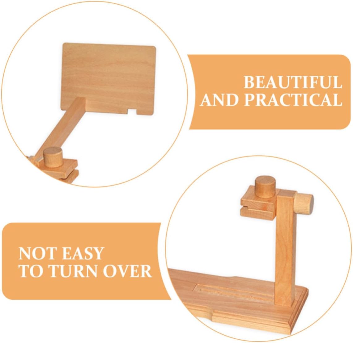 Adjustable Wood Embroidery Hoop Stand Holder for Sewing Crafts