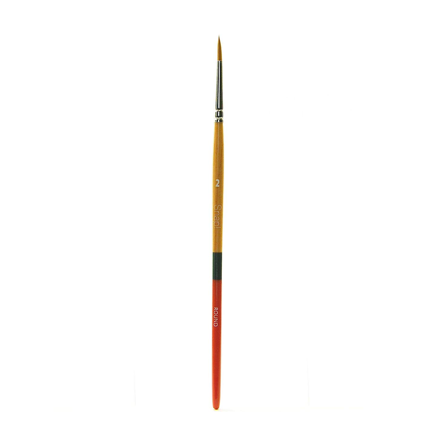 PRINCETON ARTIST BRUSH CO.Snap Golden Synthetic Paint for Acrylic and Watercolor, Series 9650, Round 2