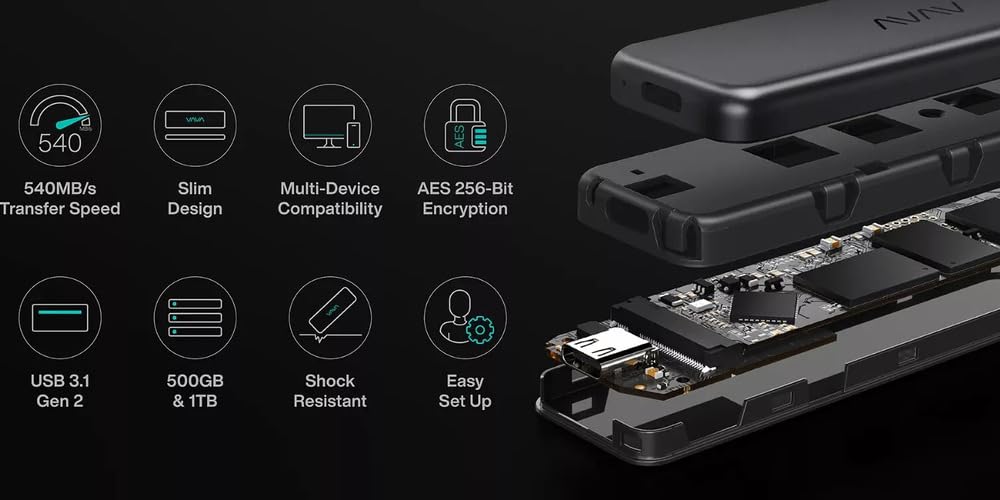 外付けハードディスク・ドライブ Vava SSD 1TB 100% Amazon | VAVA 1TB 外付けポータブルSSD (ソリッドステートドライブ