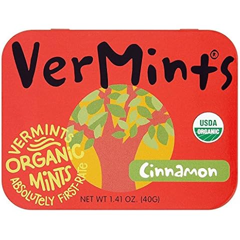 Vermints Organic Cinnamon Mints 1.41 oz (Pack of 6) Cover