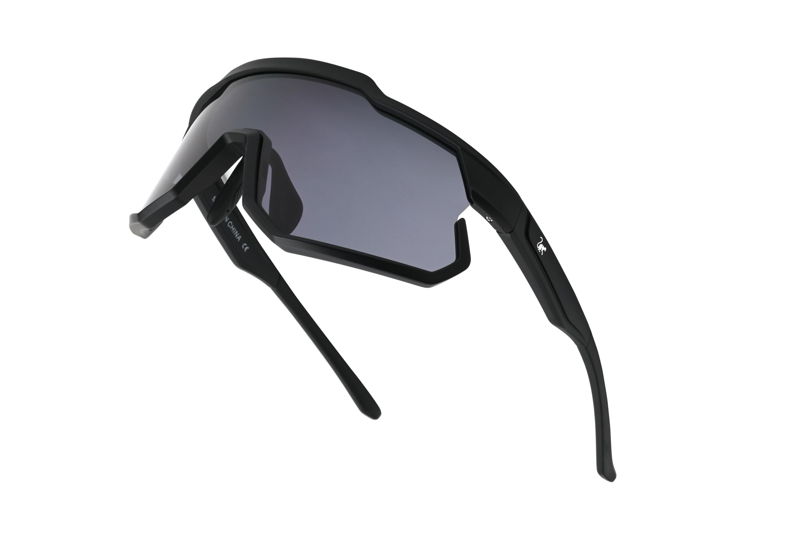 Surf Monkey Sportowe okulary przeciwsłoneczne dla mężczyzn i kobiet, TR90, lekkie, do roweru i sportów na świeżym powietrzu, ciemne