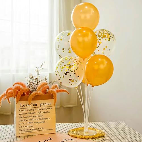 Image of JOYYPOP 30 Sets Balloon Stand Kit for Table Centerpieces Balloon Sticks with Base Reusable Balloon Holders for Independence Day Graduation Birthday Wedding Party Decorations
