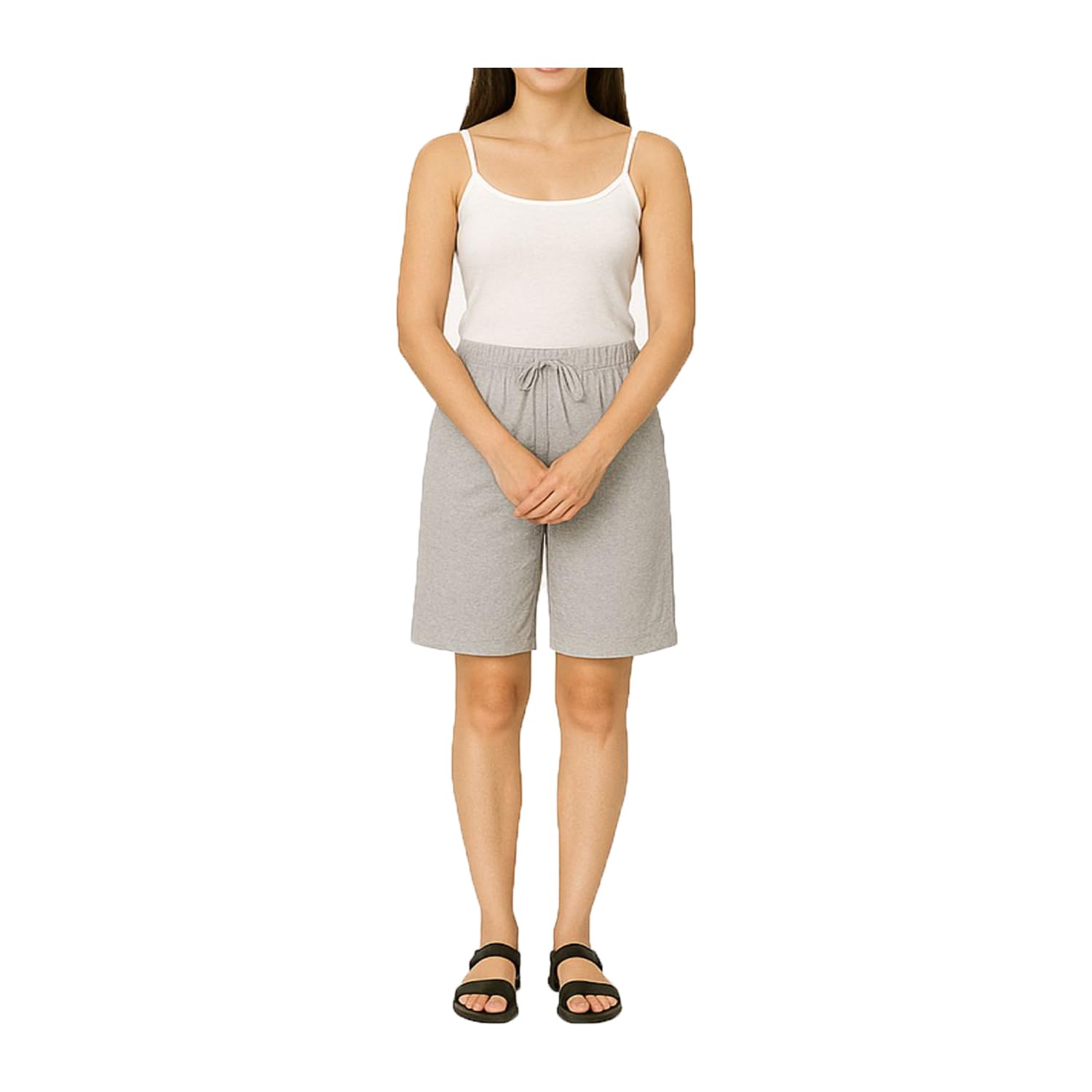 Womens Casual Plain Yoga and Gem Shorts for Women Single Pack-picture-29