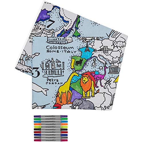 Preisvergleich Produktbild Tafellaken met wereldkaart