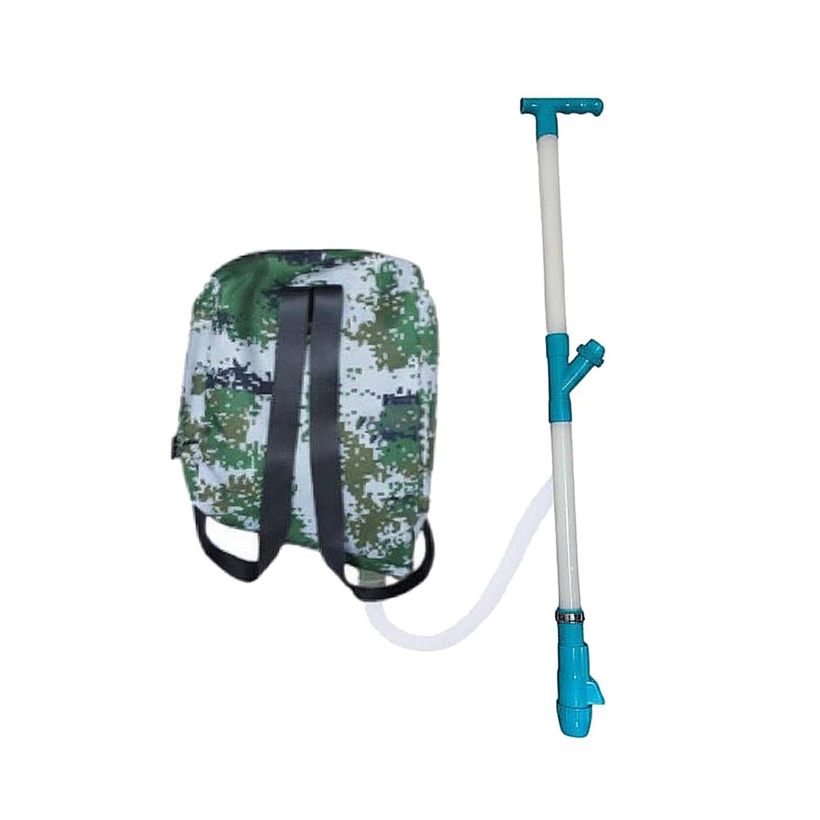 Multi-Functional Backpack Fertilizer Applicator Quantitative Application Manual Point Fertilizer Tool Anti-Clog for Farmers, Gardeners, Farm, Garden, Orchard, Blue-Green, PVC Pipe-image-31