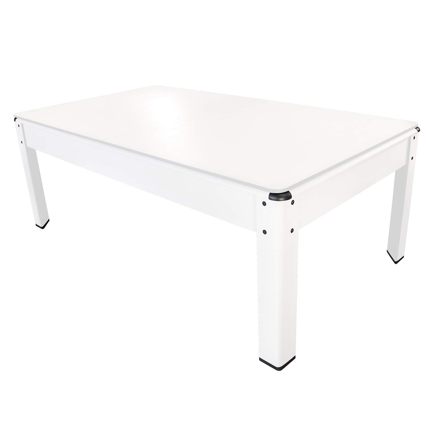 Billard Américain Harmony 6Ft - 206,5 x 116,5 x 80 cm avec Accessoires et Plateau dînatoire - Couleur Ivoire (Blanc) et Tapis Vert