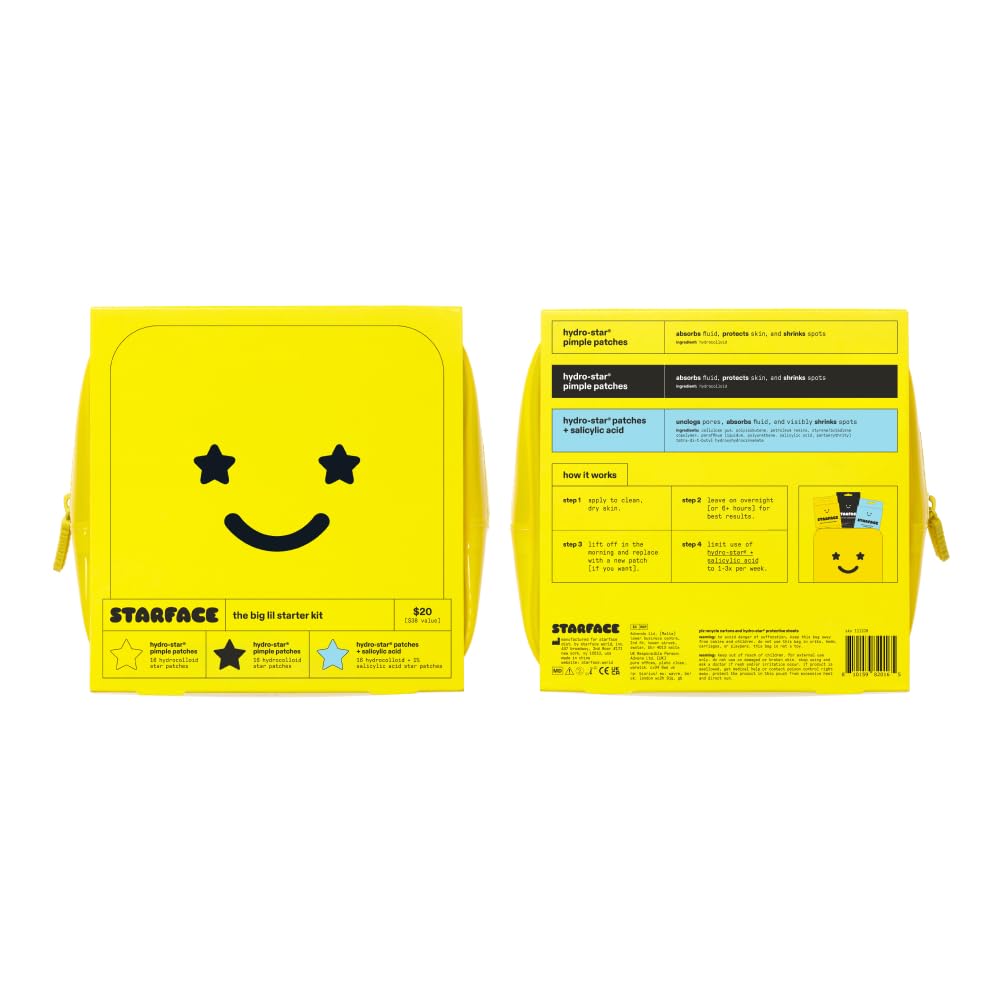 STARFACE hydro-star 4箱 Starface Big Lil Gift Set - Hydro-Star Hydrocolloid Pimple Patches