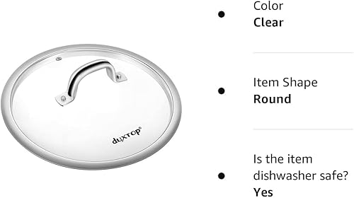 Miniatura 7 de Duxtop Tapa de repuesto para utensilios de cocina (diámetro interior 9-38 pulgadas, diámetro exterior 10 pulgadas)