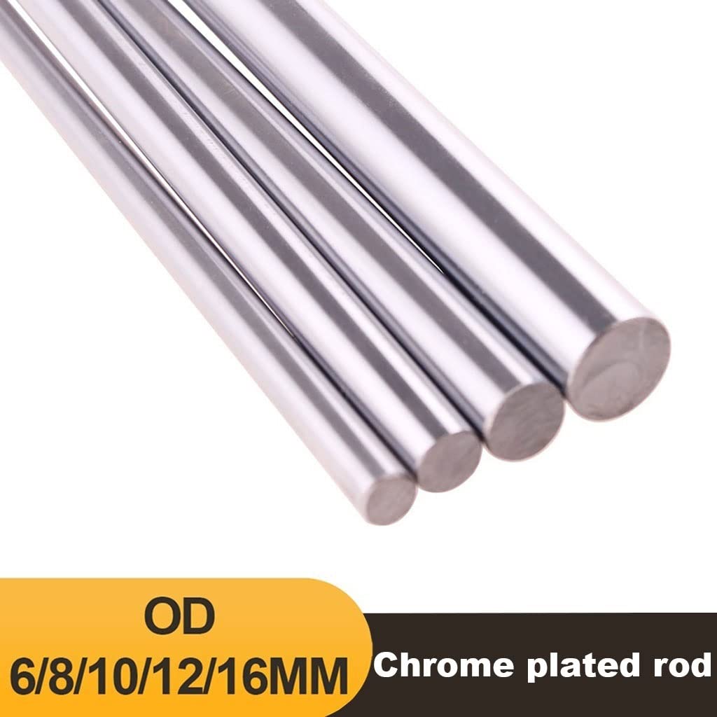1PCS 6 Mm 8 Mm 10 Mm 12 Mm 16 Mm Rail d'arbre Linéaire, Acier Chromé À Axe Optique Lisse À La Tige Ronde for CNC 3D Parties De L'imprimante (Diameter : 6mm, Length : 600mm)