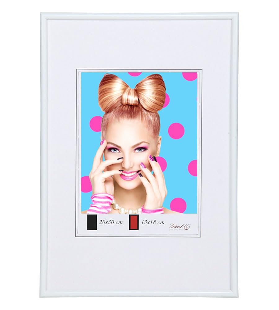 Bilderrahmen Kunststoff Lifestyle Foto Rahmen Collage Wanddeko Poster Photo Style: Farbe: Weiß | Format: 10x15