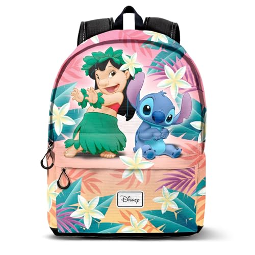 Sac à dos Disney Lilo et Stitch grand format 31 x 41 cm multicolore