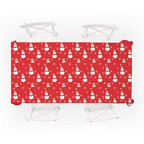 Nappe de Noël imperméable anti-tache pour protéger la table du Nouvel An - 4