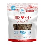 Farmland Traditions Dogs Love Beef Jerky Dog Treats, All Natural, Grain-Free, High Protein Training Treats, 2 Pound Bag