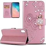 ISADENSER Case for iPhone XR, iPhone XR Flip Case for Women Glitter Bling Diamond Case with Cards Sl