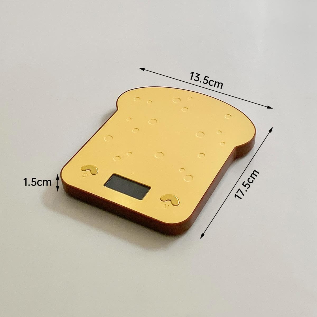 JFDBGU Kitchen Toast Shaped Food Electronic Scale Baking Small Weight Platform Scale