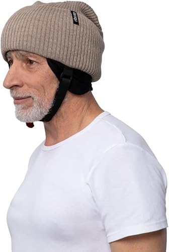 Ribcap Lenny - Casco protector de grado médico  Marrón  Grande (circunferencia de la cabeza 23-24 pulgadas)  Casco suave para epilepsia  Casco