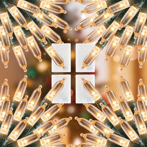 Image of Brightown Warm White Battery 4 Pack Operated Christmas String Lights