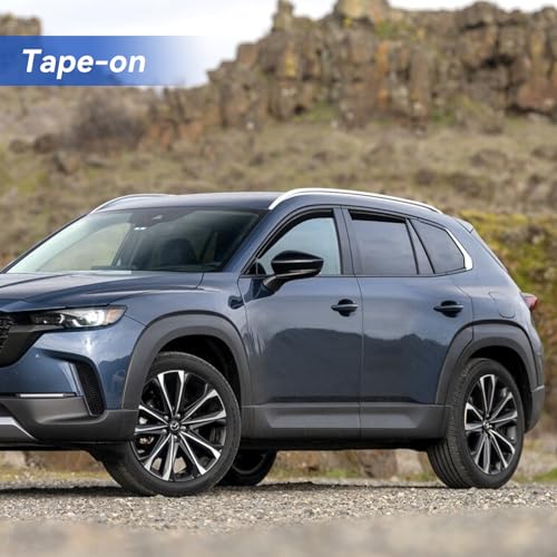 Image of Window Visors Rain Guards for 2023 2024 2025 2026 Mazda CX-50, Out-Channel Window Vent Wind Deflectors Visors Shades for 23 24 25 26 Mazda CX50