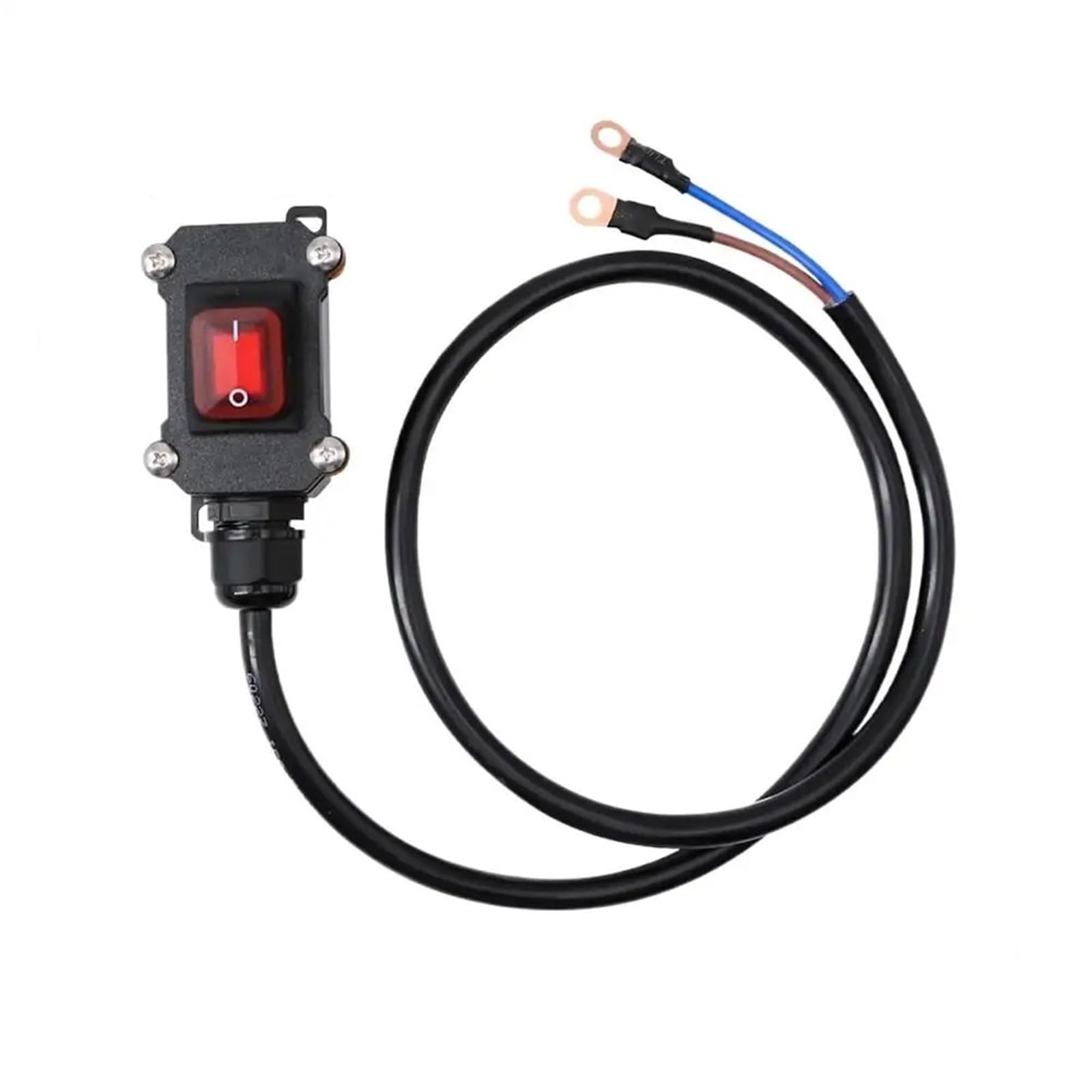 Interruttore manubrio moto Interruttore di alimentazione moto scollegamento della batteria Isolatore interruzione dell'alimentazione da 30/50/100 cm spegnimento per carichi pesanti(100cm)