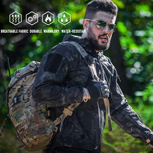 Antarctica Men's Outdoor Waterproof Soft Shell Hooded Military Tactical Jacket #TOP7