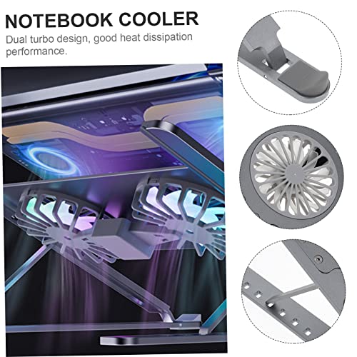 Base para laptop con ventilador y ajuste de altura HOMSFOU miniatura 7