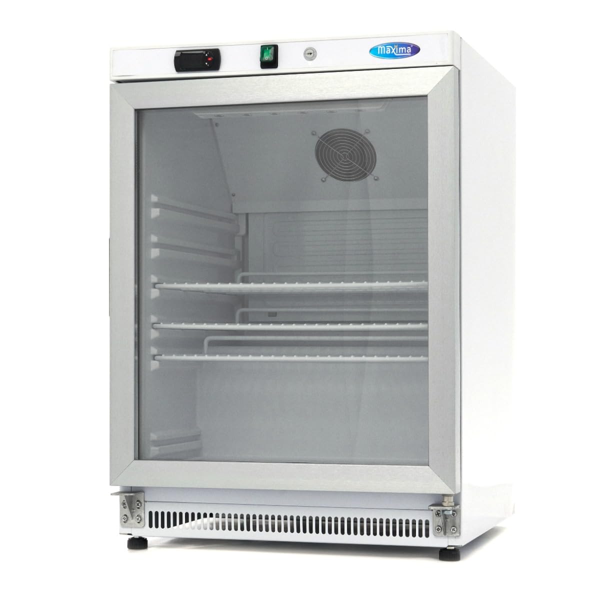 Maxima Réfrigérateur - 200 L - Blanc - avec Porte Vitrée