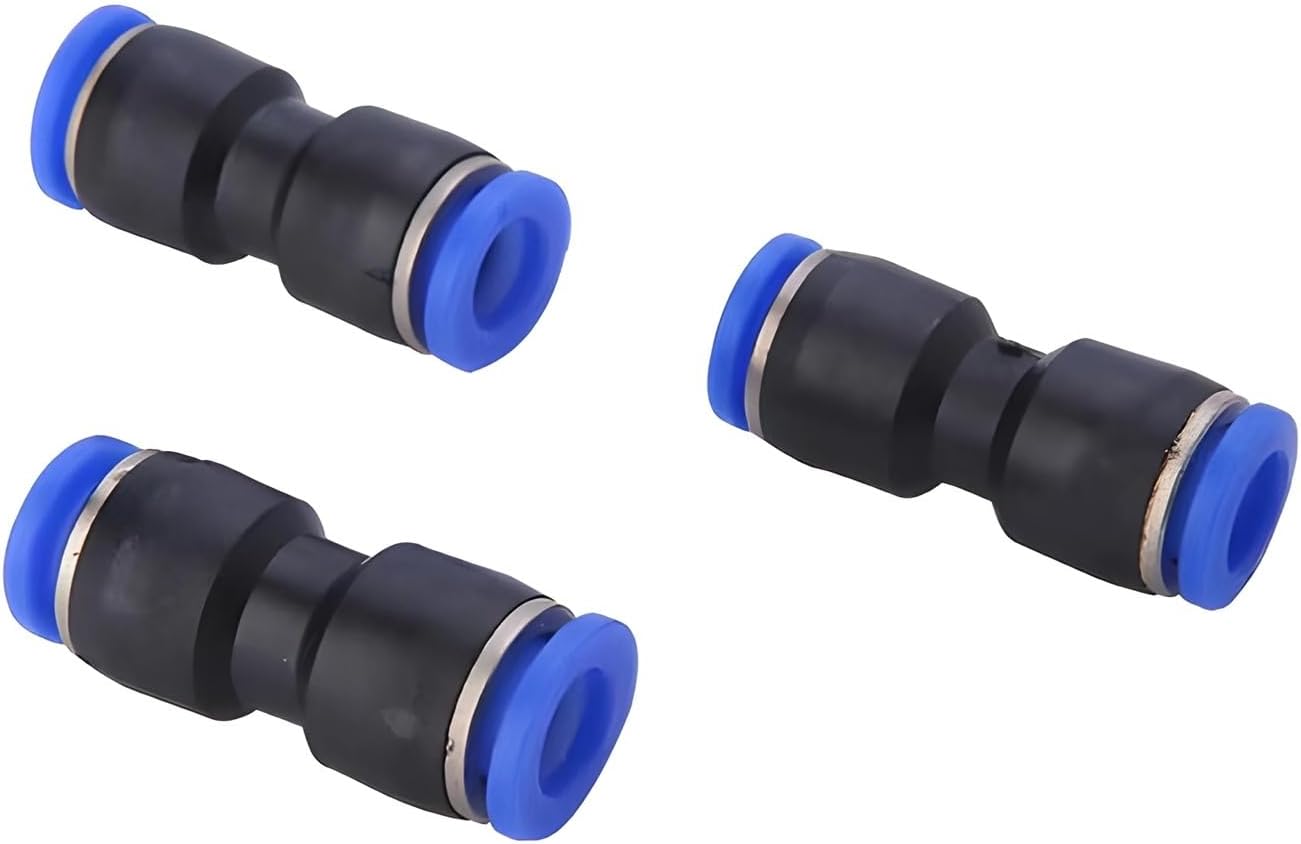 Pneumatic Fittings Fitting Plastic Connector PU 4mm 6mm 8mm 10mm Water Tube Push In Straight Connection 1Pcs(PG 10-8mm)
