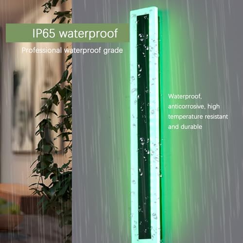 Applique murale LED extérieure RGB 40cm dimmable avec télécommande étanche IP65