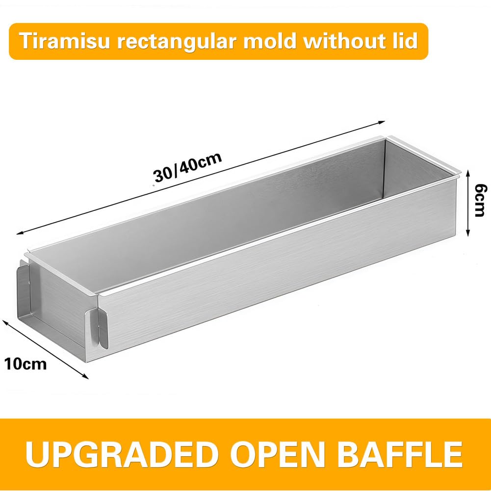 Rechteckige Kuchenform, Antihaft-Tiramisu-Formen, Aluminium-Legierung, Backblech für Tiramisu-Käsekuchen, verstellbare Kuchenform