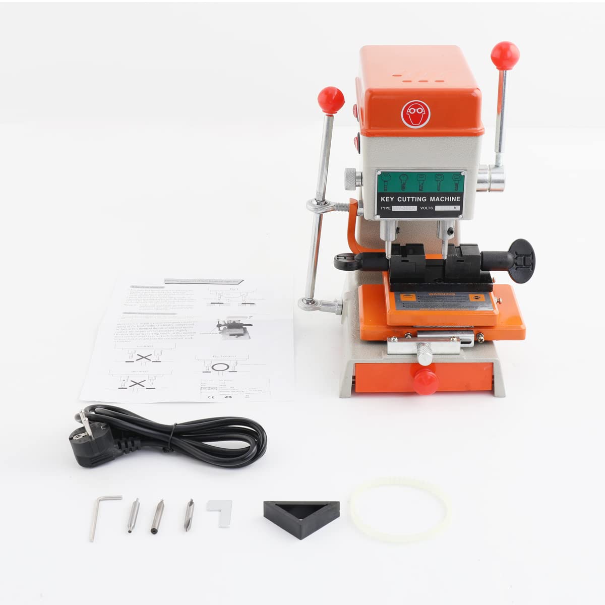 220V Professionelle Universal Schlüsselfräse Schlüsselkopiermaschine, 100W Schlüsselfräsmaschine Säulenbohrmaschine, Schlüsselfräse Schlüsselvervielfältiger Schlosser Werkzeug, 8000 U/min neu