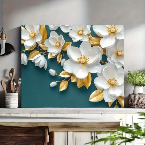 Fresque murale florale grand format 60x108 cm pour décoration murale