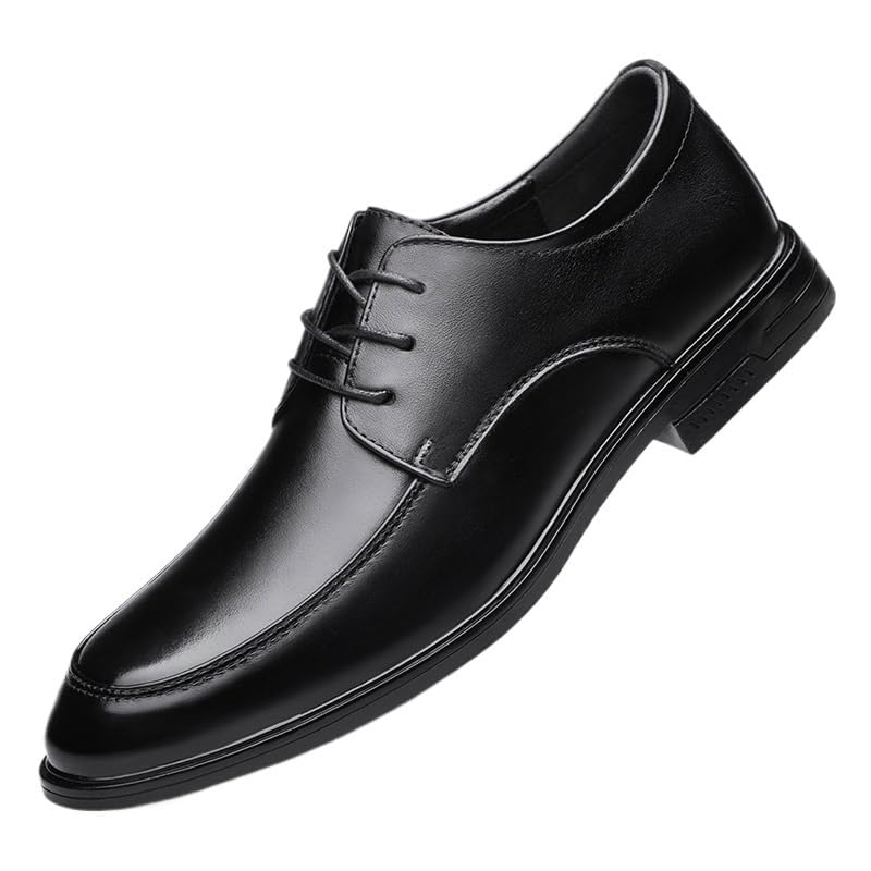 Mens Formal Lace Up Non Slip Shoes Vintage Tuxedo Dress Shoes Pointed Toe Leather Wedding Oxfords