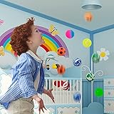 HAKACC 50 Stück Flummies für Kinder, 25mm Bunte Gummibälle Set für Karneval Mitgebsel, Hüpfball Füllung für Geburtstag Ostern Party