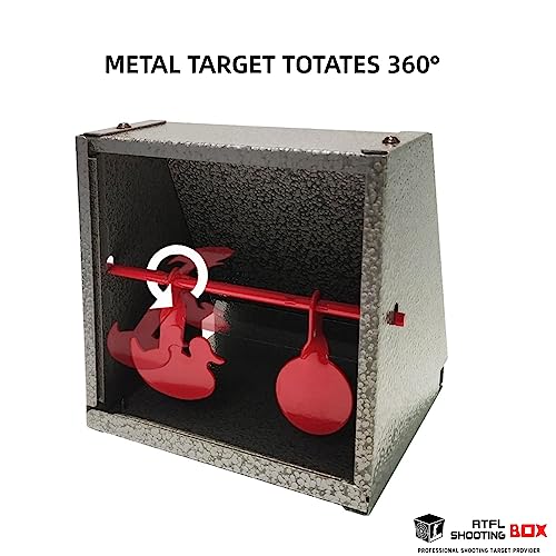 Atflbox BB Trap Target with 20pcs Paper Targets and Resetting Metal Shooting Target for Airsoft Pellet Gun Rifle BB Gun by Atflbox - Image 3