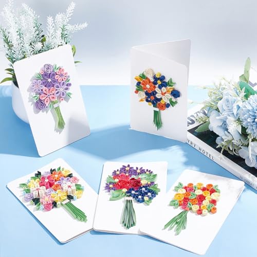Webeedy DK-WE0006-98-US31 Paper Quilling Kit 20 Sets Flower Card Quilling Kit thumb #3