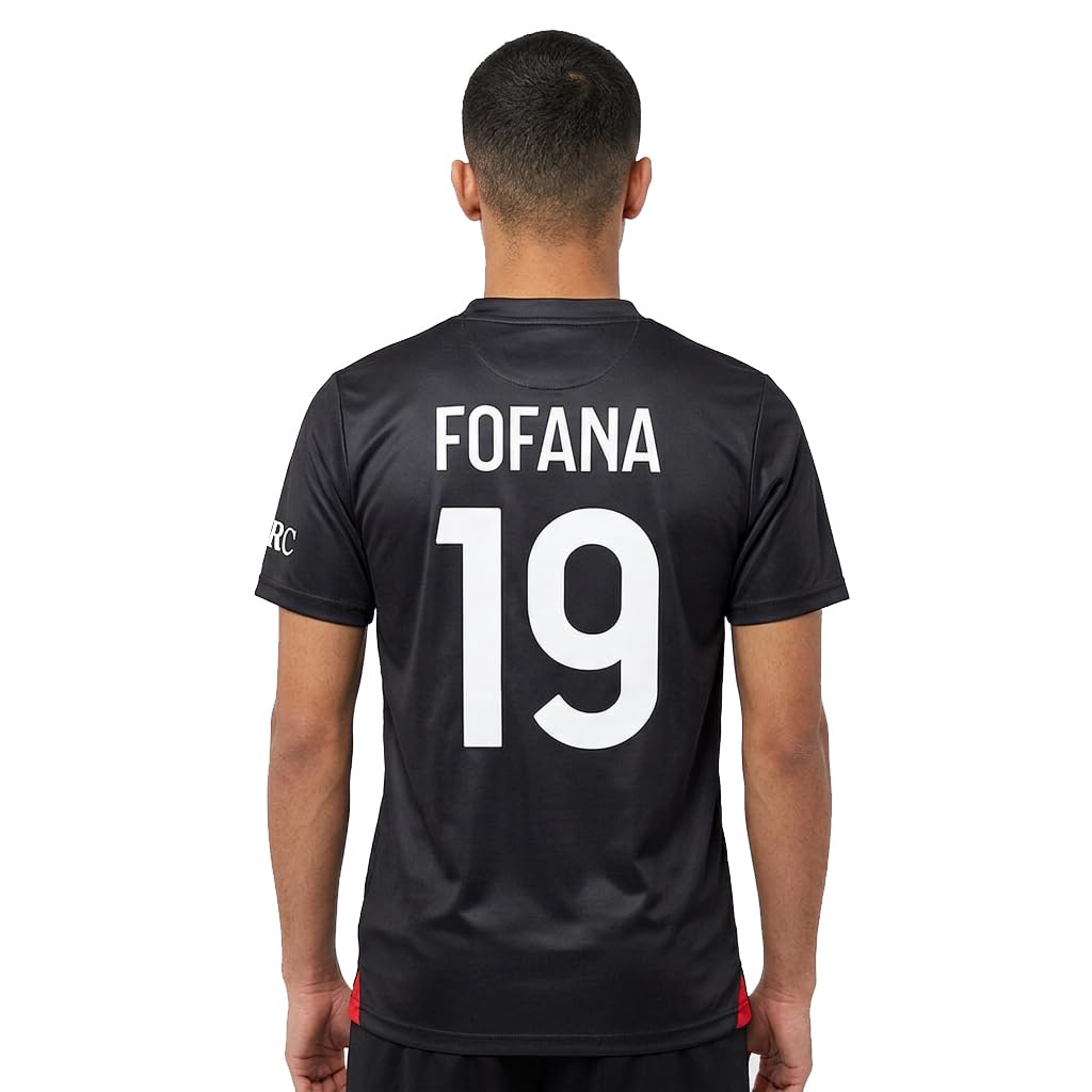 ACM 1899 Maglia Fofana 19 Replica Ufficiale 2025/2026, Rossonera a Strisce, Adulto e Bambino