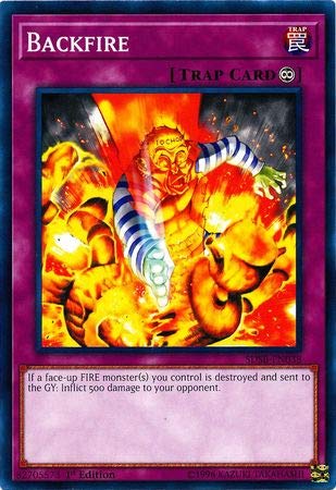 Amazon.com: Yu-Gi-Oh! - Backfire - SDSB-EN038 - Common - 1st Edition