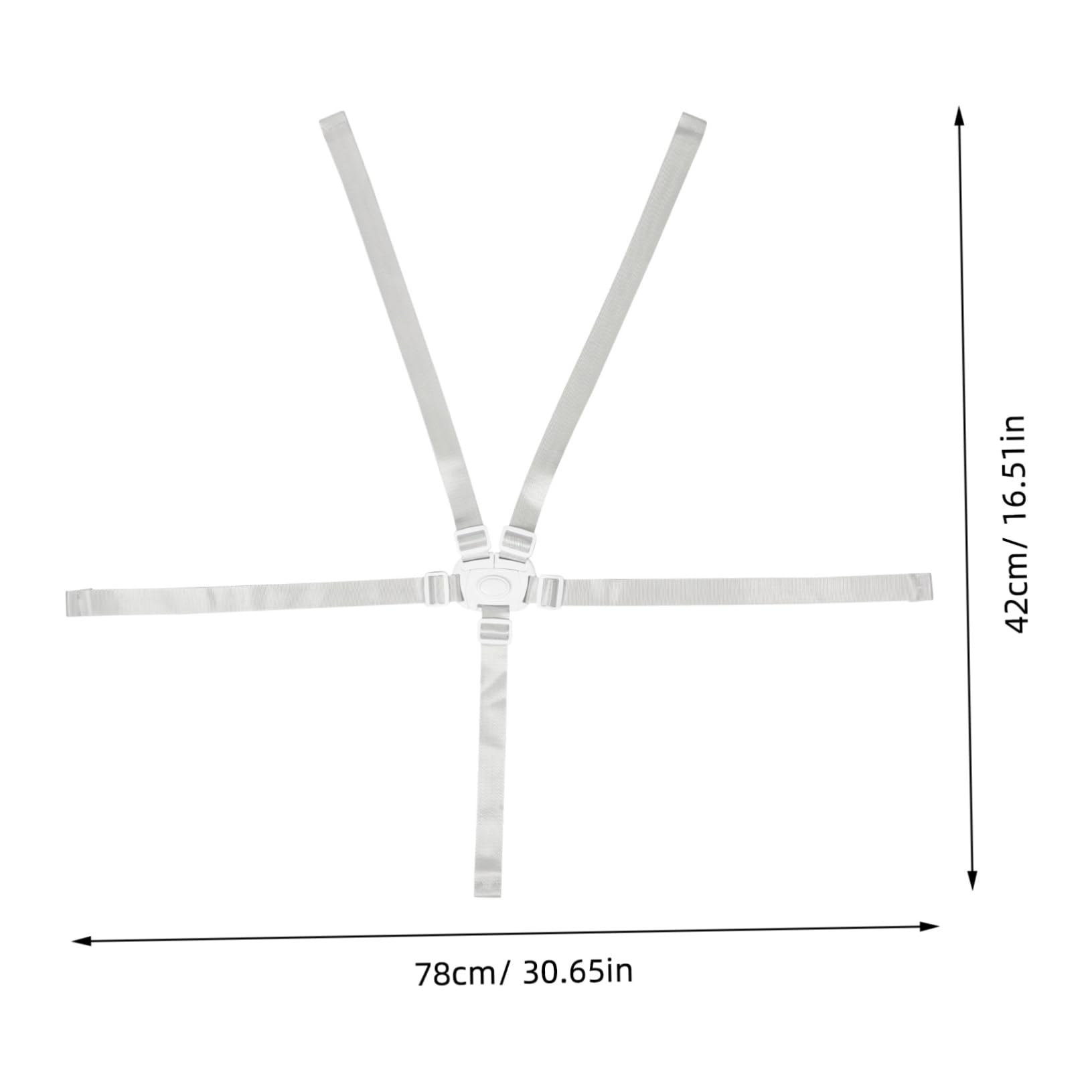 Garneck 5-Point Safety Harness Leashes for Boys and Girls Replacement Straps Universal Stroller Strap