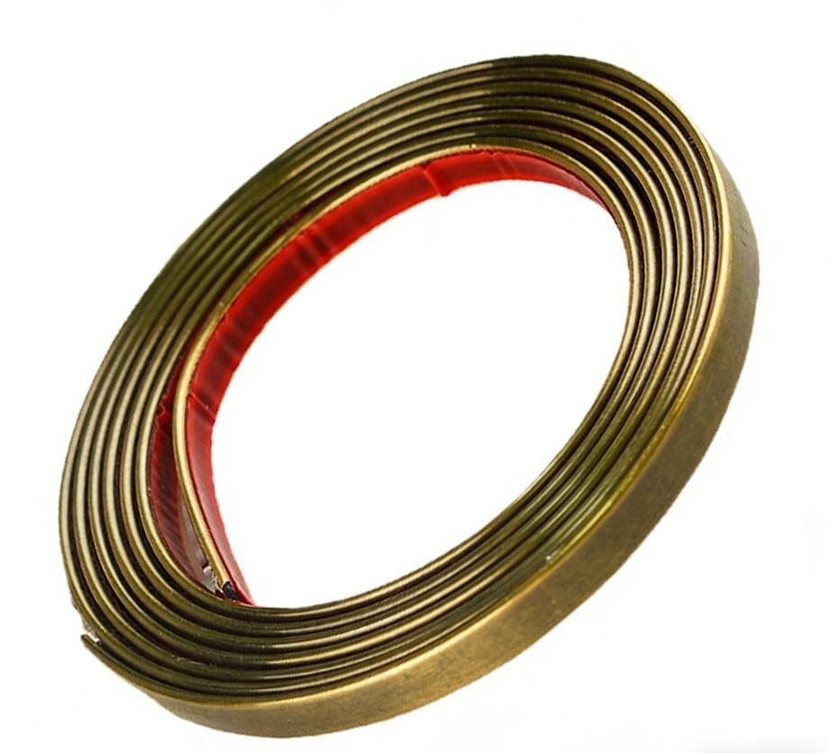 Bande décorative en PVC doré FABULETTA 10m pour rénovation meuble